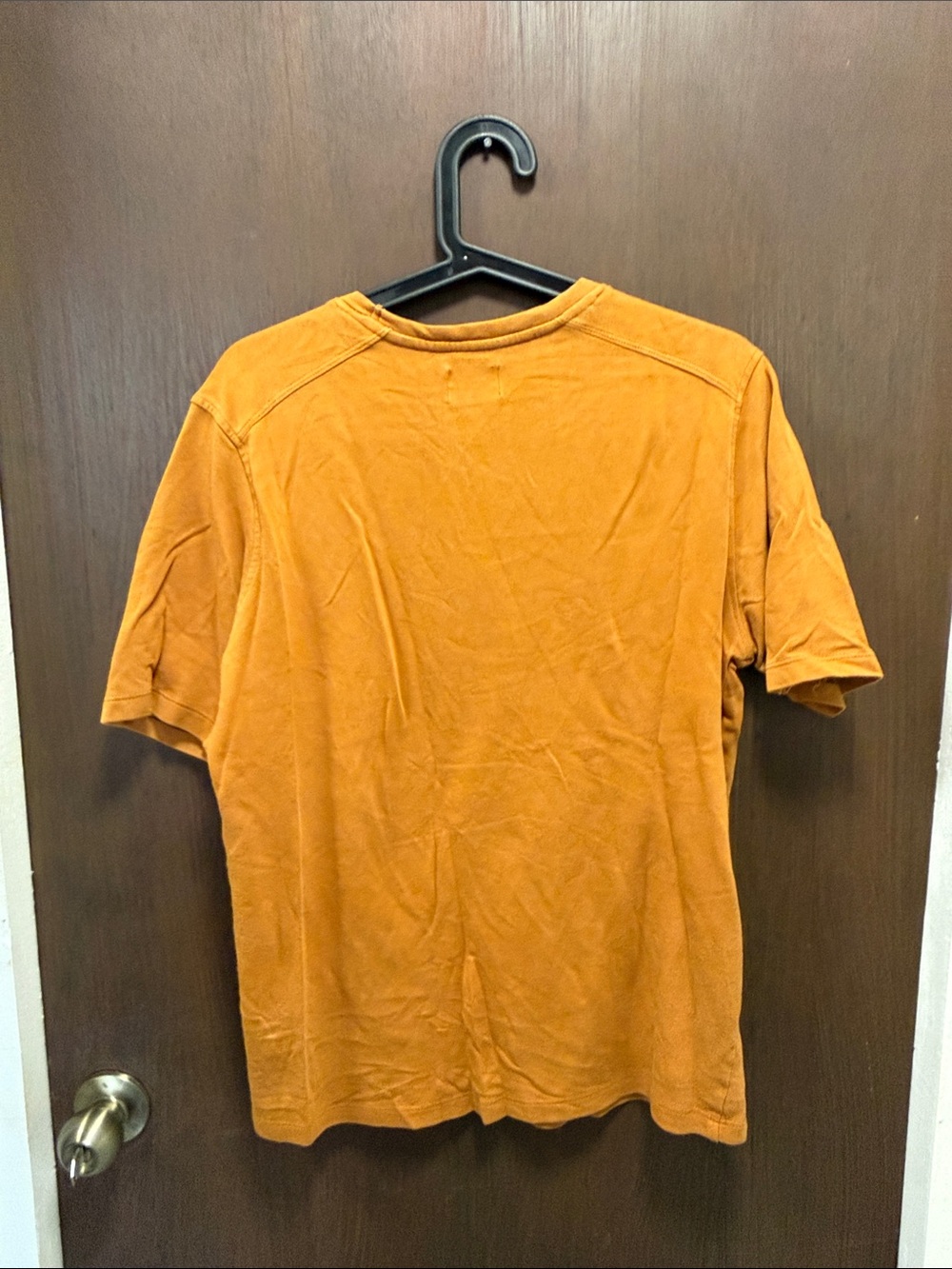 Urban Outfitters Men's Short Sleeve Tee in Rust Orange - Picture 4 of 4